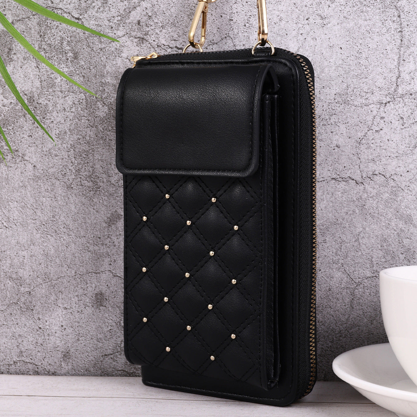 Fashion All-match Mobile Phone Bag Classic Style Rhombus Light Luxury - Dweky.se