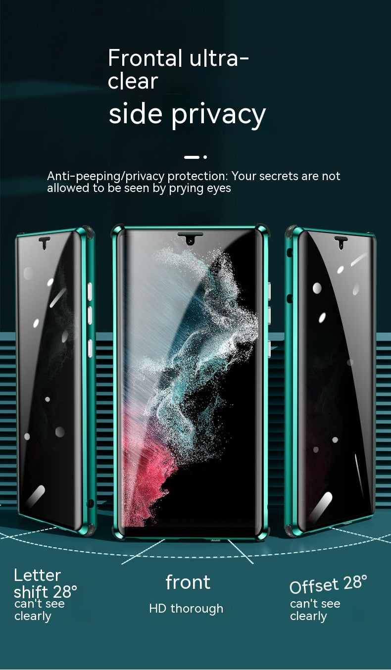 Kigsikkert spejl magnetisk konge telefoncover lås magnetisk sugeglasskal