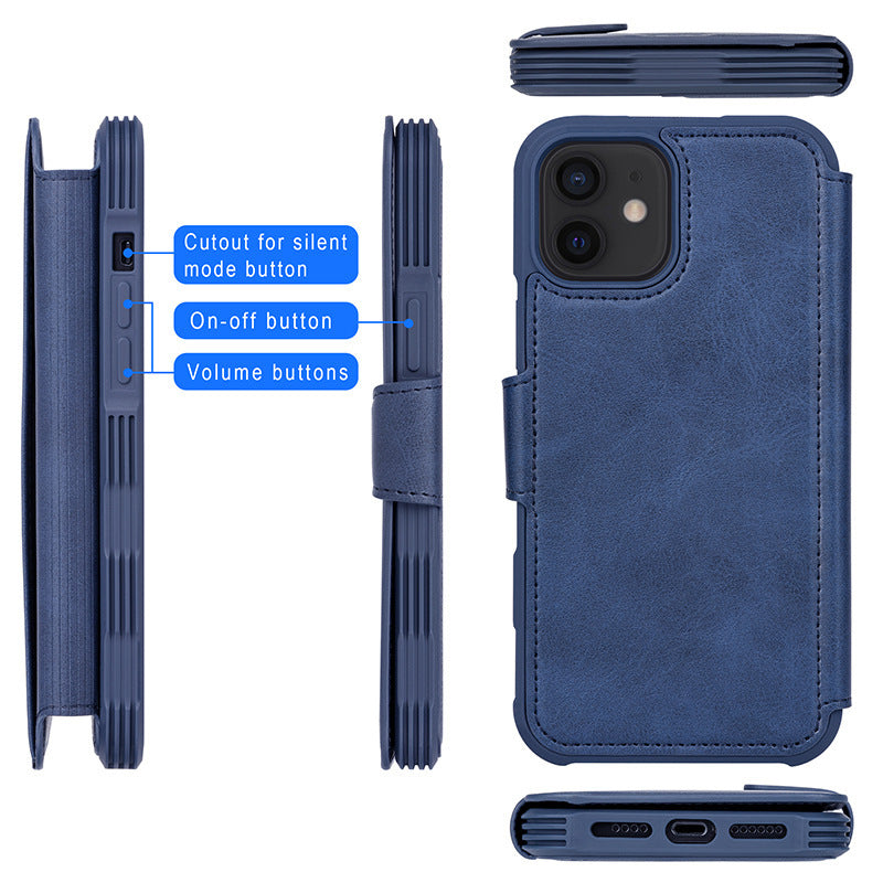 Iphone case Magnetic Phone Case Flip Card Phone Holster - Dweky.se