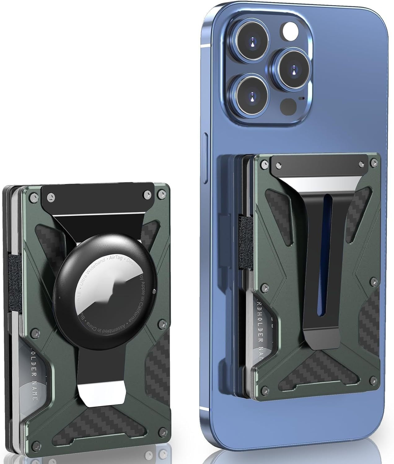 Built-in Magnetic Metal Card Clamp Mobile Phone Magnetic Anti-theft Swiping Function - Dweky.se