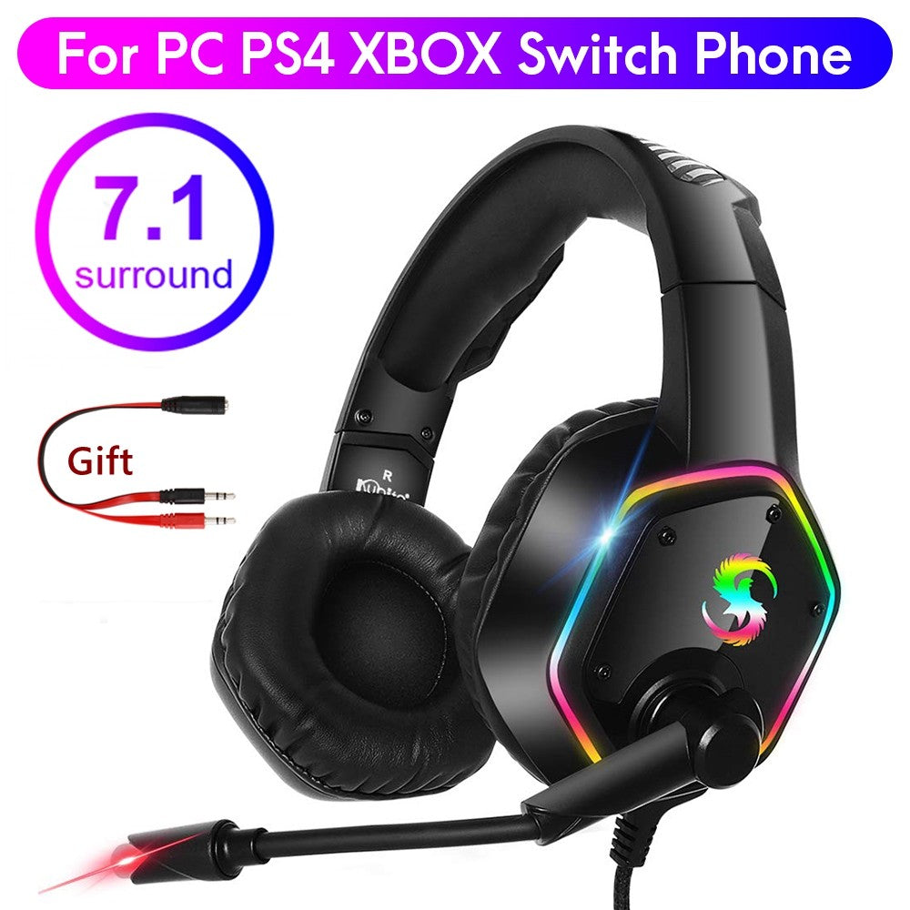 Pro Gaming Elite Headset - 50MM Driver 3D Surround & RGB Edition