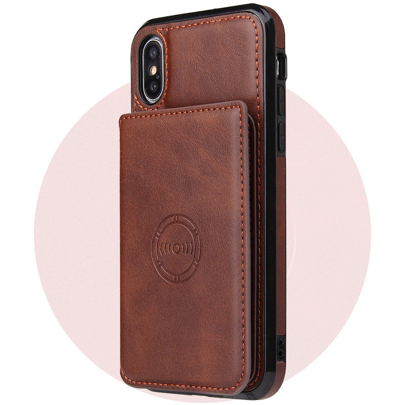 Card wallet leather case phone case for iphone - Dweky.se