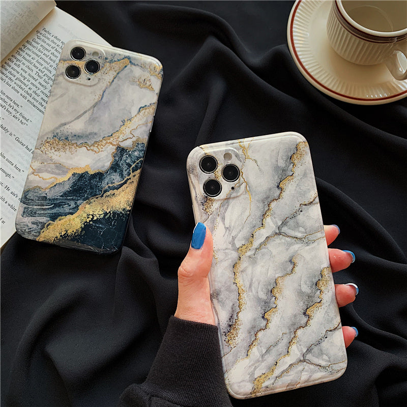 Compatible with Apple , Glitter Marble Apple Phone Case - Dweky.se