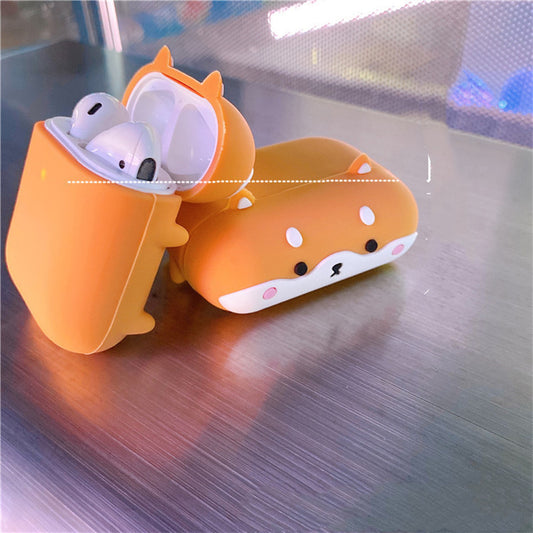 Compatible with Apple, Protective Case Wireless Bluetooth Headset Box Silicone Shell Case Personality - Dweky.se