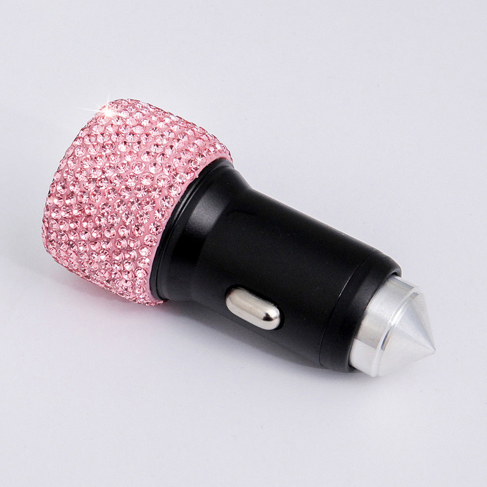 Diamond-Studded Car Mobile Phone Safety Hammer Charger - Dweky.se