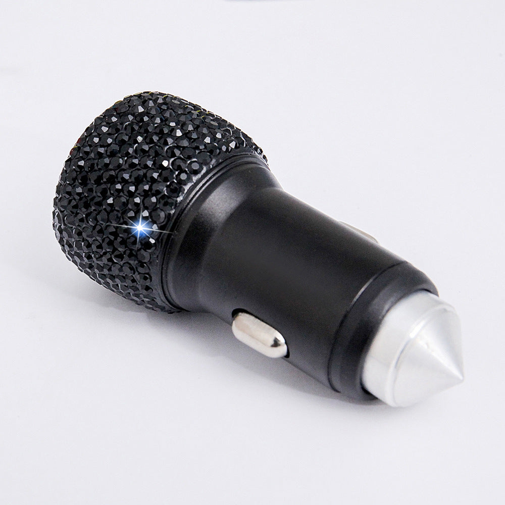 Diamond-Studded Car Mobile Phone Safety Hammer Charger - Dweky.se