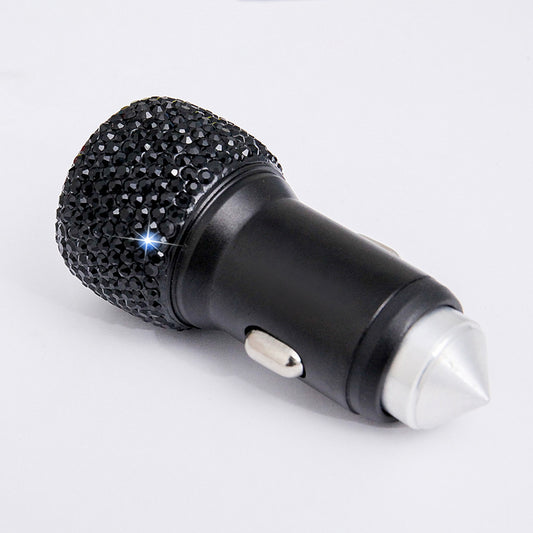 Diamond-Studded Car Mobile Phone Safety Hammer Charger - Dweky.se