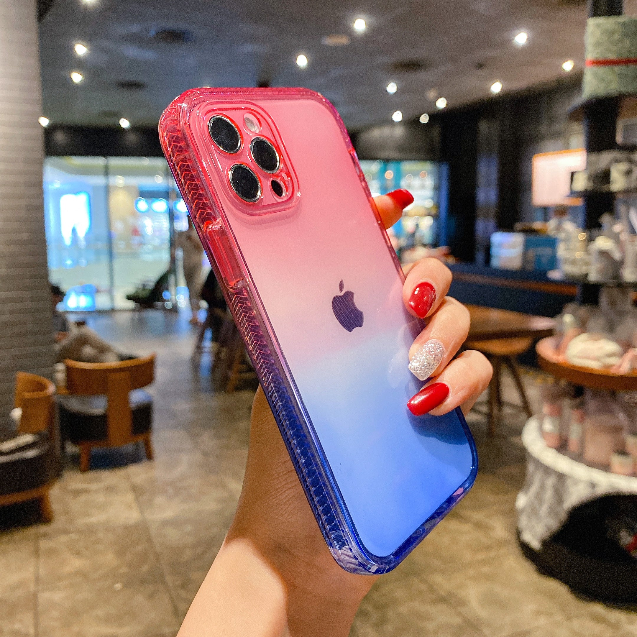 Foreign Trade Gradient Rainbow Mobile IPhone Case Protective Cover - Dweky.se