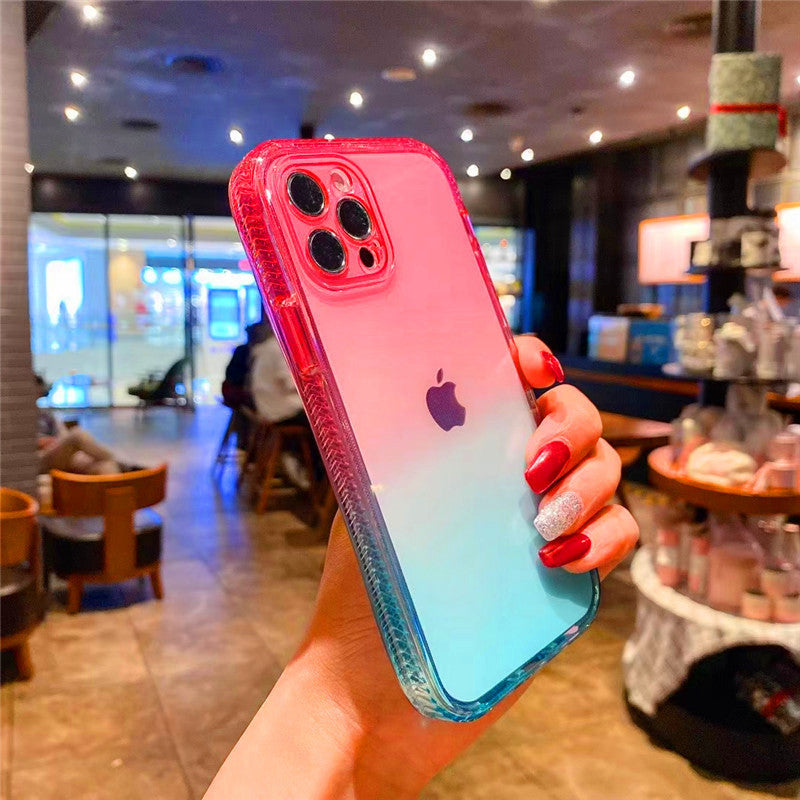 Foreign Trade Gradient Rainbow Mobile IPhone Case Protective Cover - Dweky.se