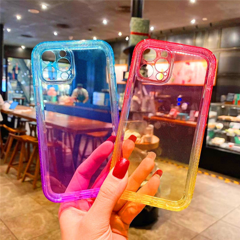Foreign Trade Gradient Rainbow Mobile IPhone Case Protective Cover - Dweky.se