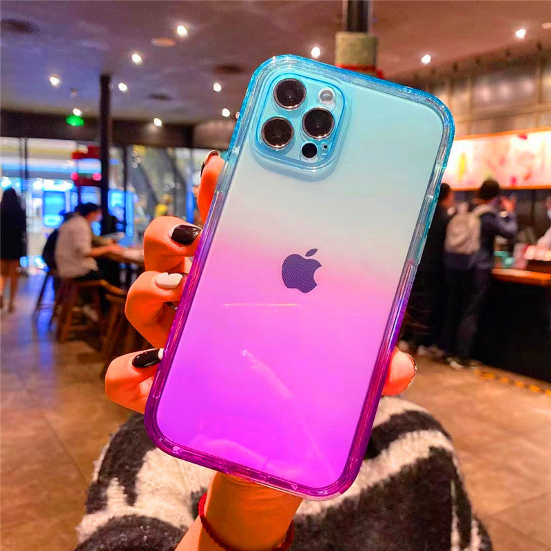 Foreign Trade Gradient Rainbow Mobile IPhone Case Protective Cover - Dweky.se