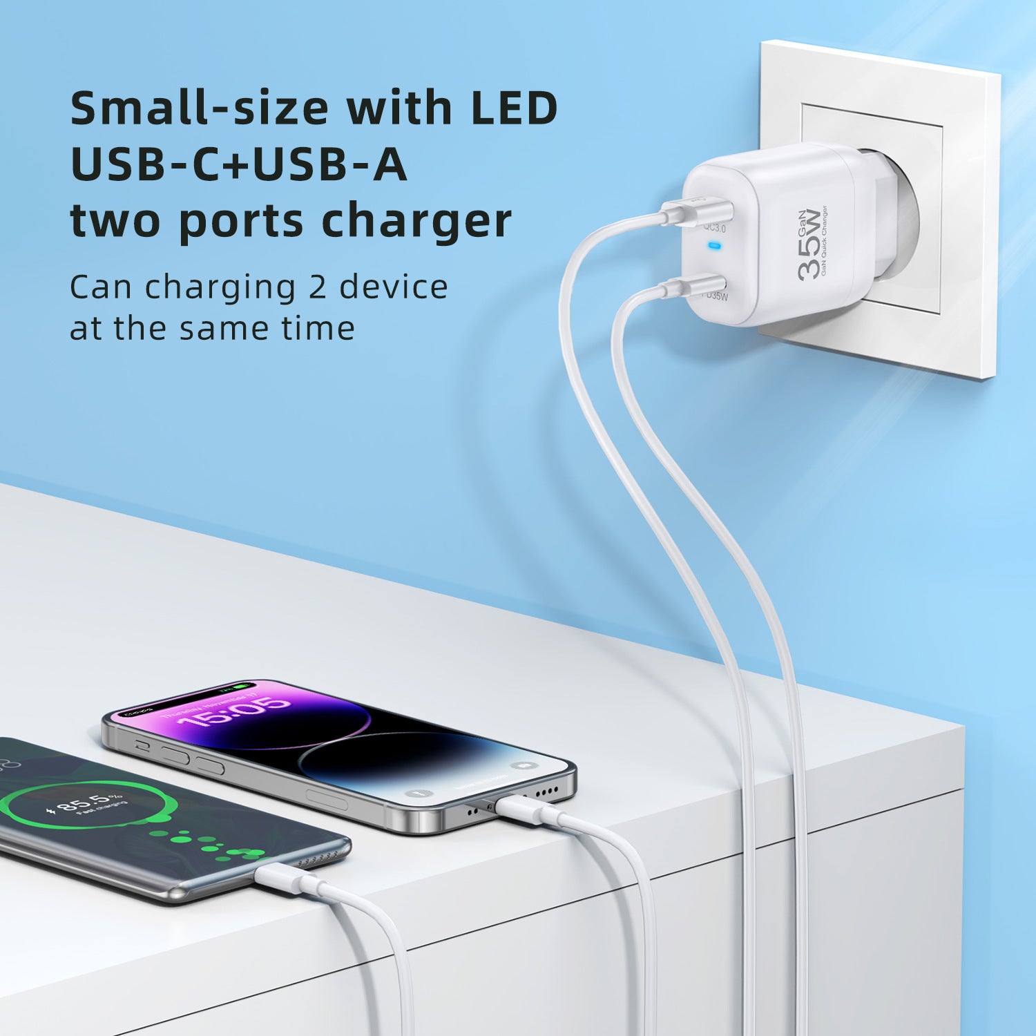 35W Gallium Nitride Charger Fast Charge - Dweky.se