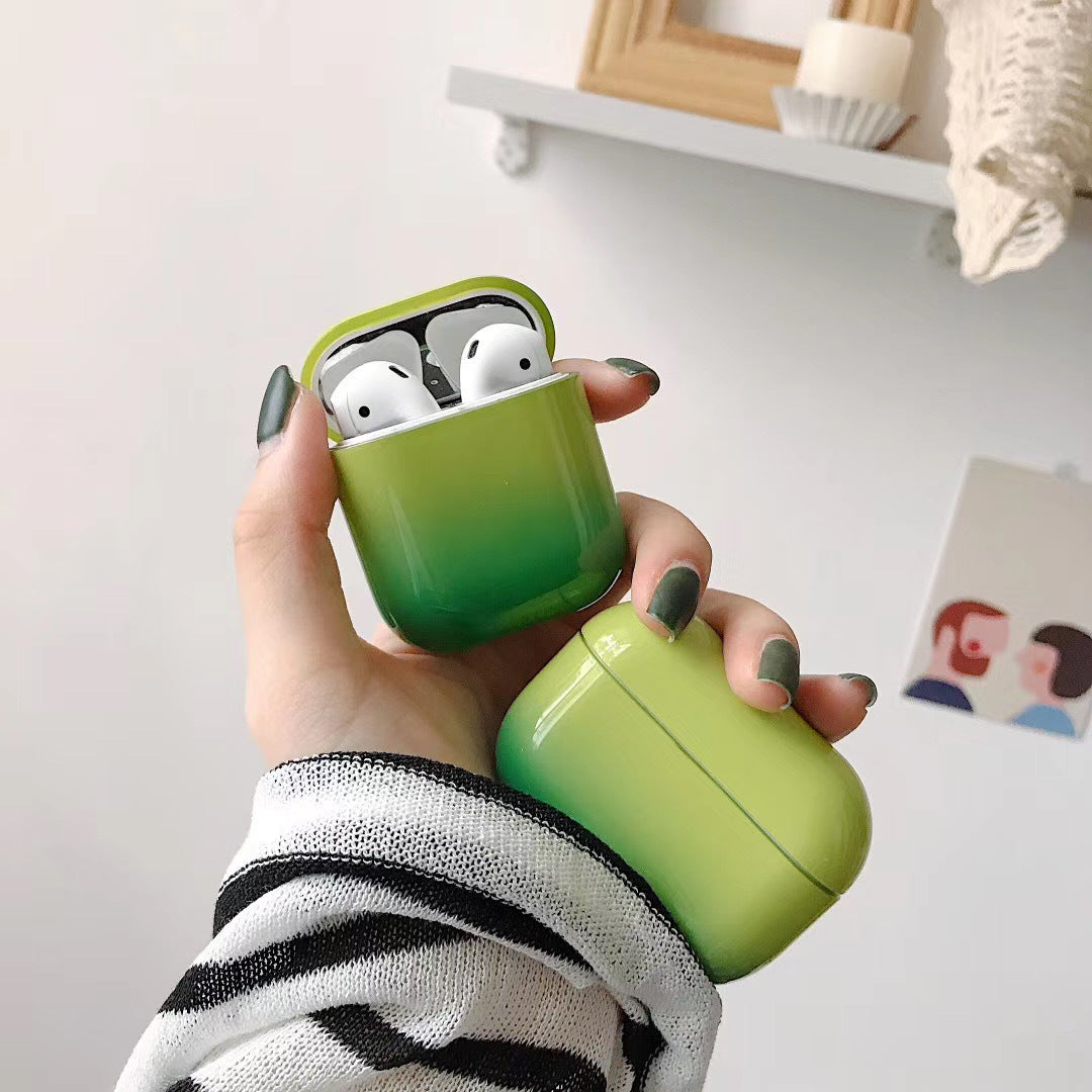 Compatible with Apple, Gradient hard shell suitable for airpods pro protective cover 2/3 generation Bluetooth Wireless contrast color earphone cover smooth surface - Dweky.se