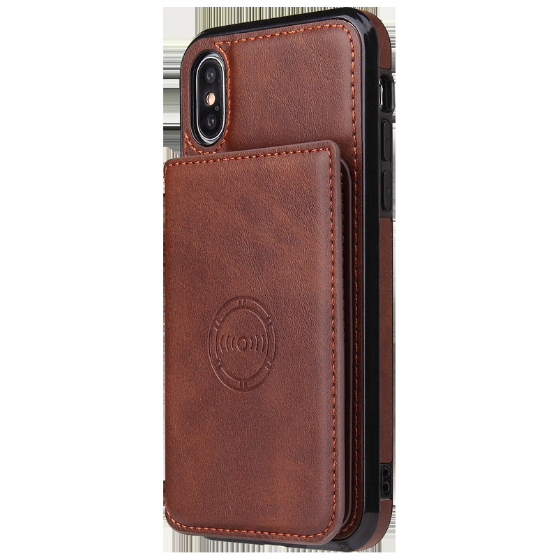 Card wallet leather case phone case for iphone - Dweky.se