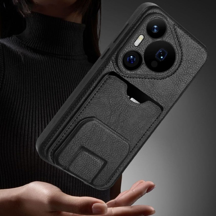 Huawei Premium Leather Card Case — Pura 70 Series Invisible Bracket