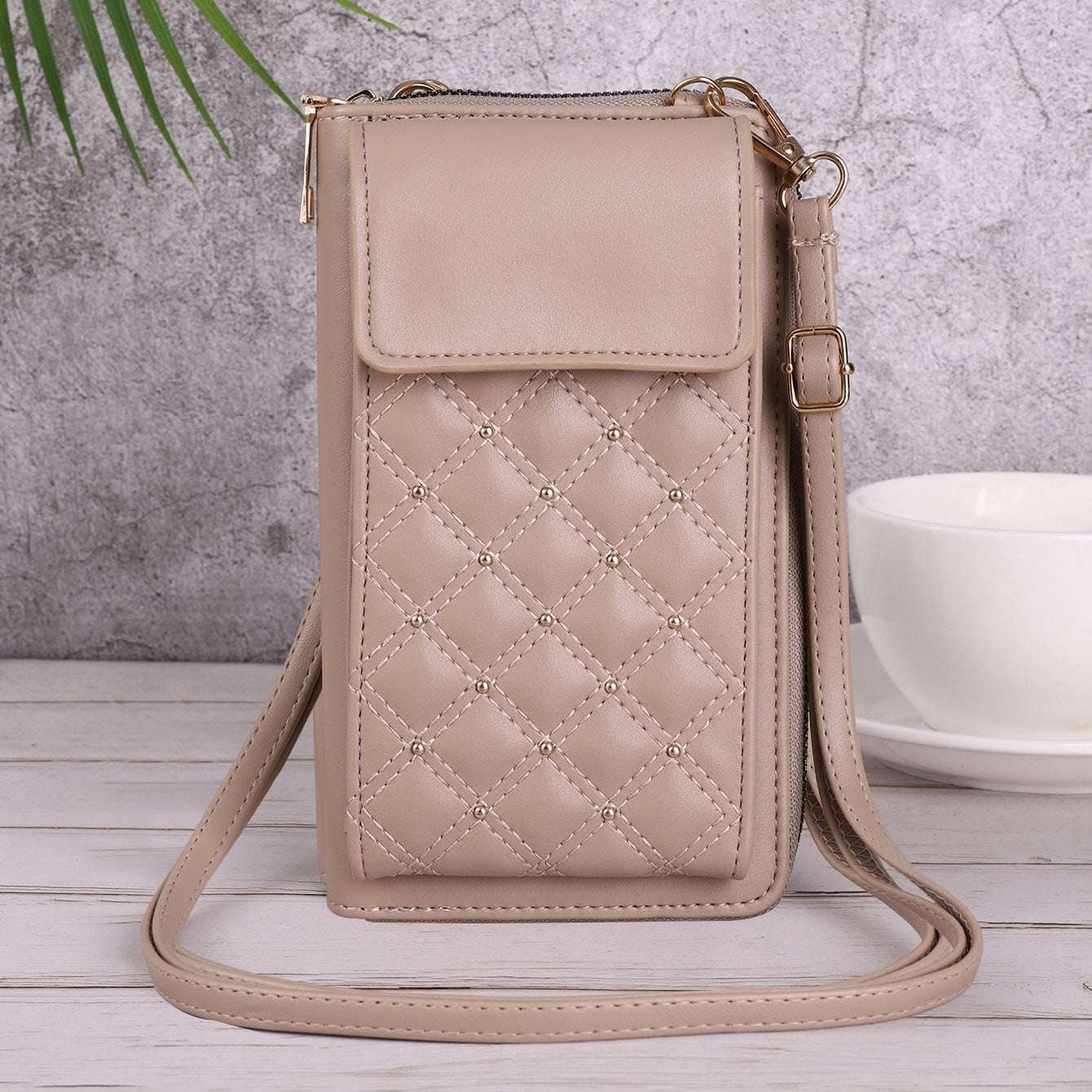 Fashion All-match Mobile Phone Bag Classic Style Rhombus Light Luxury - Dweky.se