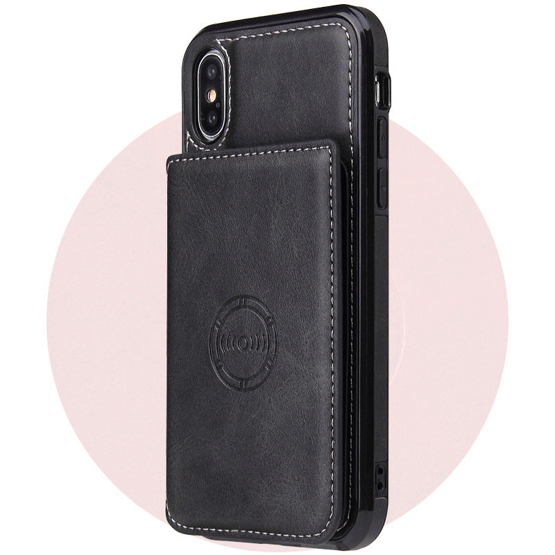 Card wallet leather case phone case for iphone - Dweky.se