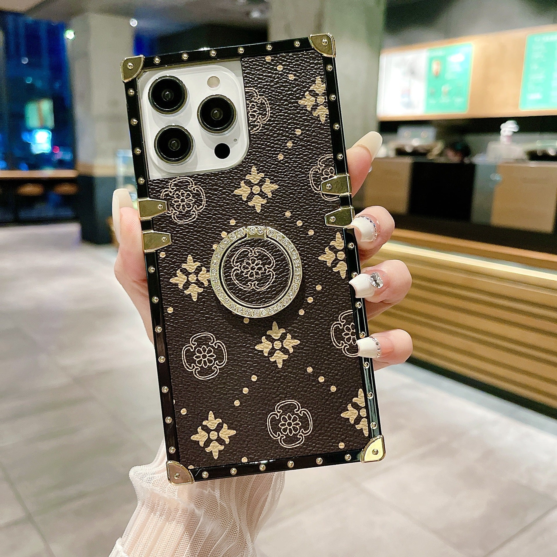 iPhone Boutique Fashion-Brand Bracket Case - Luxury Soft TPU Silhouette