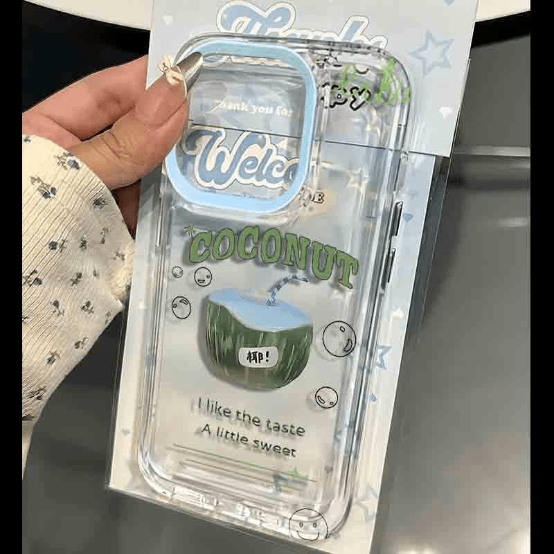 iPhone Premium Högkvalitativt Kreativt Kokosnötsmönstrat Skal