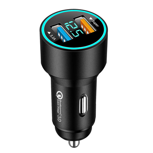 Qc30 Car Charger 66W Super Fast Charge Digital Display Car Charger - Dweky.se