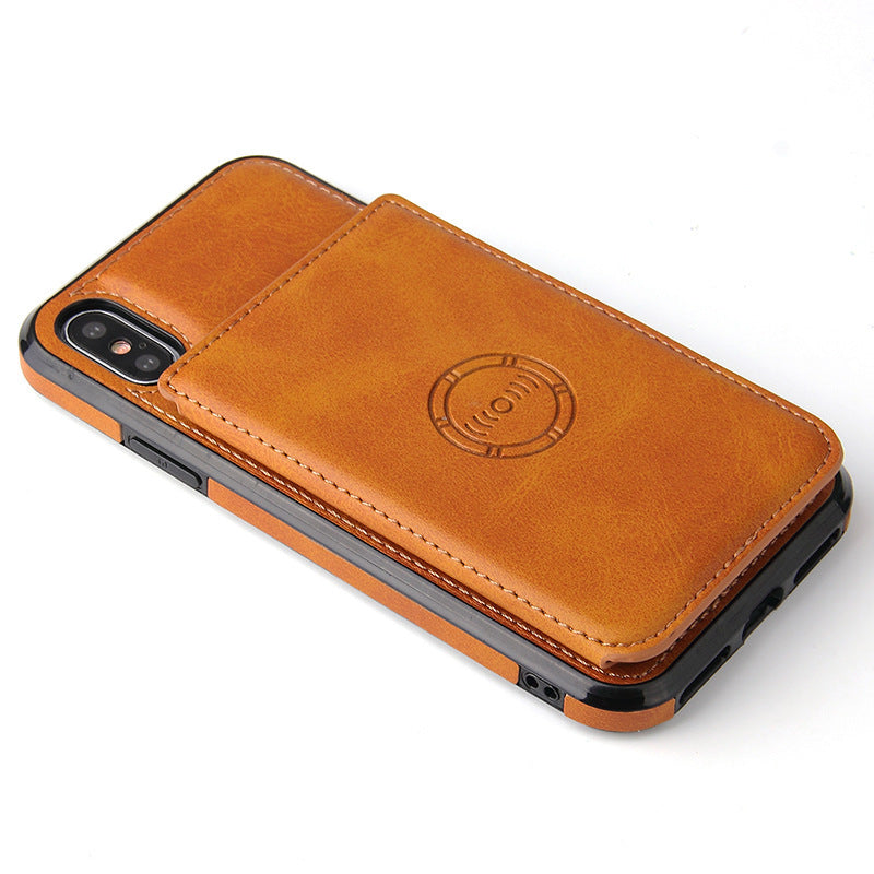 Card wallet leather case phone case for iphone - Dweky.se