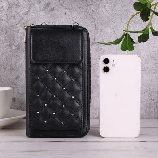 Fashion All-match Mobile Phone Bag Classic Style Rhombus Light Luxury - Dweky.se