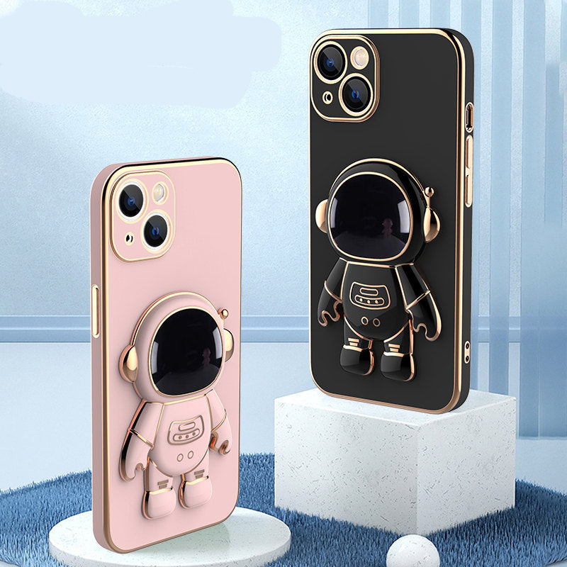3D Astronaut IPhone Case Anti-Drop Electroplating Bracket - Dweky.se