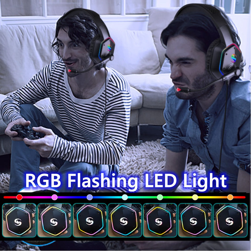Pro Gaming Elite Headset - 50MM Driver 3D Surround & RGB Edition