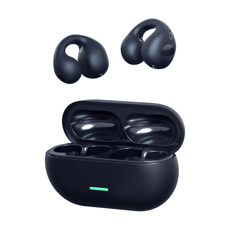 Wireless Ear Clip Bluetooth Headset TWS Comfortable Wear Not In-Ear Sports Wireless Bone Conduction 5.3 Bluetooth Headset - Dweky.se