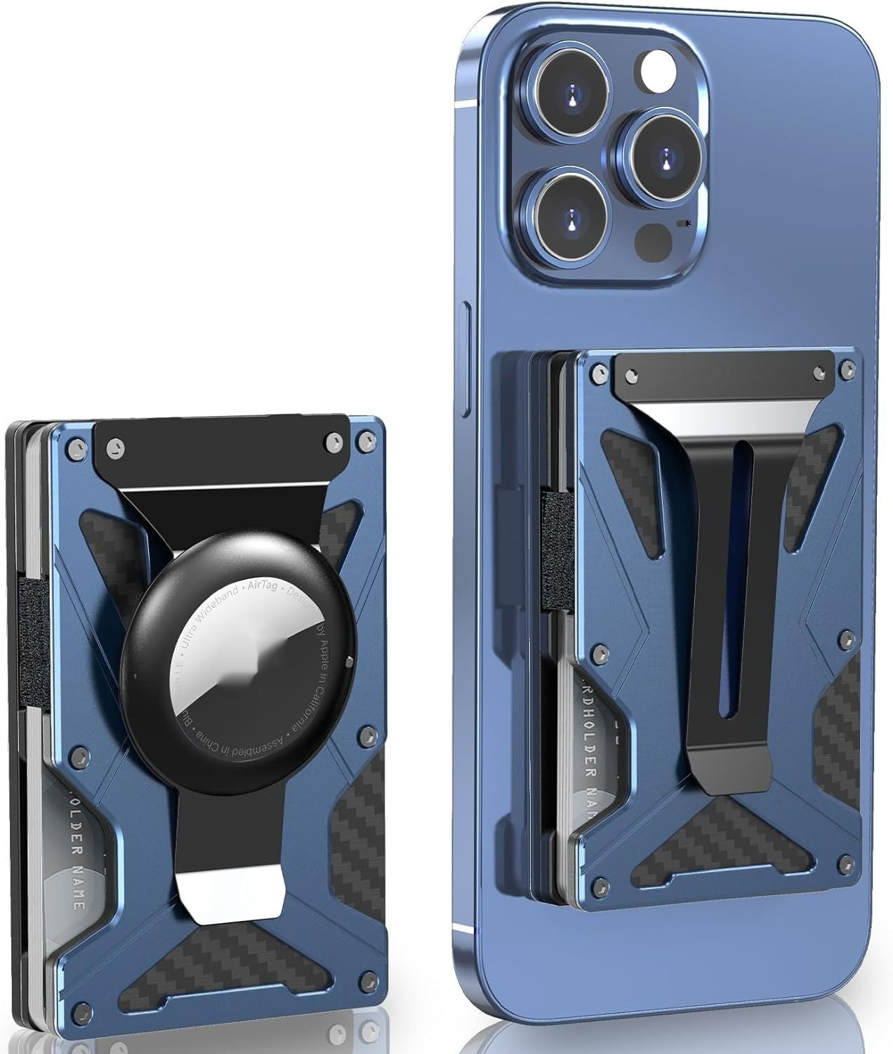 Built-in Magnetic Metal Card Clamp Mobile Phone Magnetic Anti-theft Swiping Function - Dweky.se