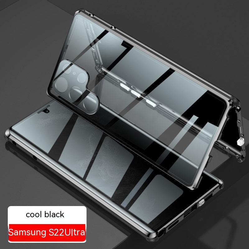 Kigsikkert spejl magnetisk konge telefoncover lås magnetisk sugeglasskal