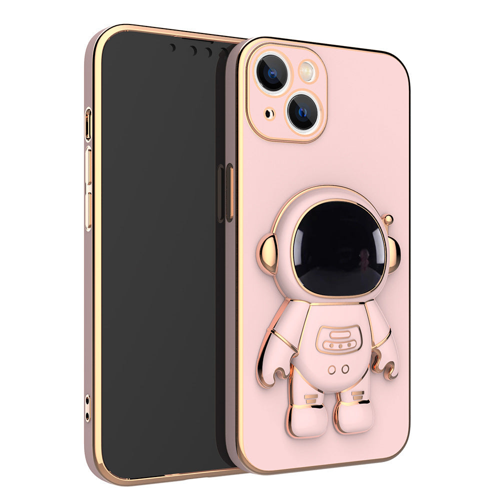 3D Astronaut IPhone Case Anti-Drop Electroplating Bracket - Dweky.se