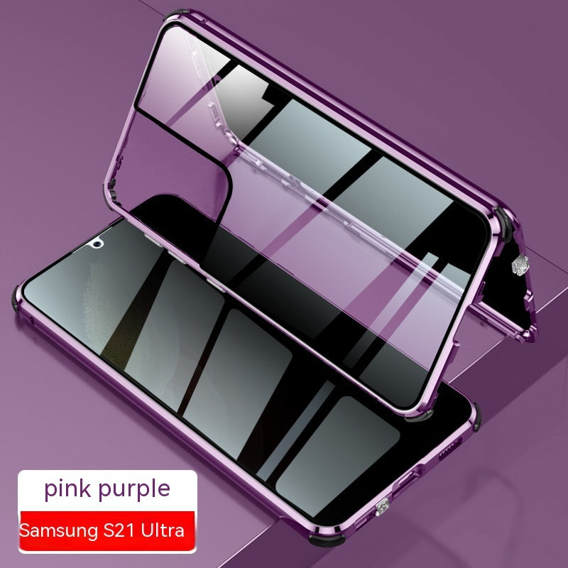 Kigsikkert spejl magnetisk konge telefoncover lås magnetisk sugeglasskal