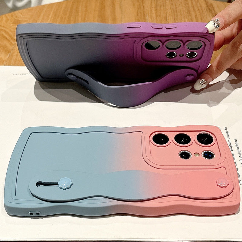 Samsung Multifunctional Frosted Silicone Case - Integrated Desktop Bracket