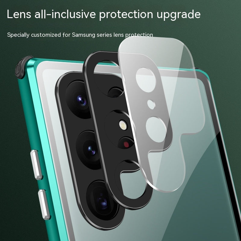 Kigsikkert spejl magnetisk konge telefoncover lås magnetisk sugeglasskal