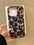 iPhone Premium Högkvalitativt Blue-brown Leopard-pattern Swirl Hard Case