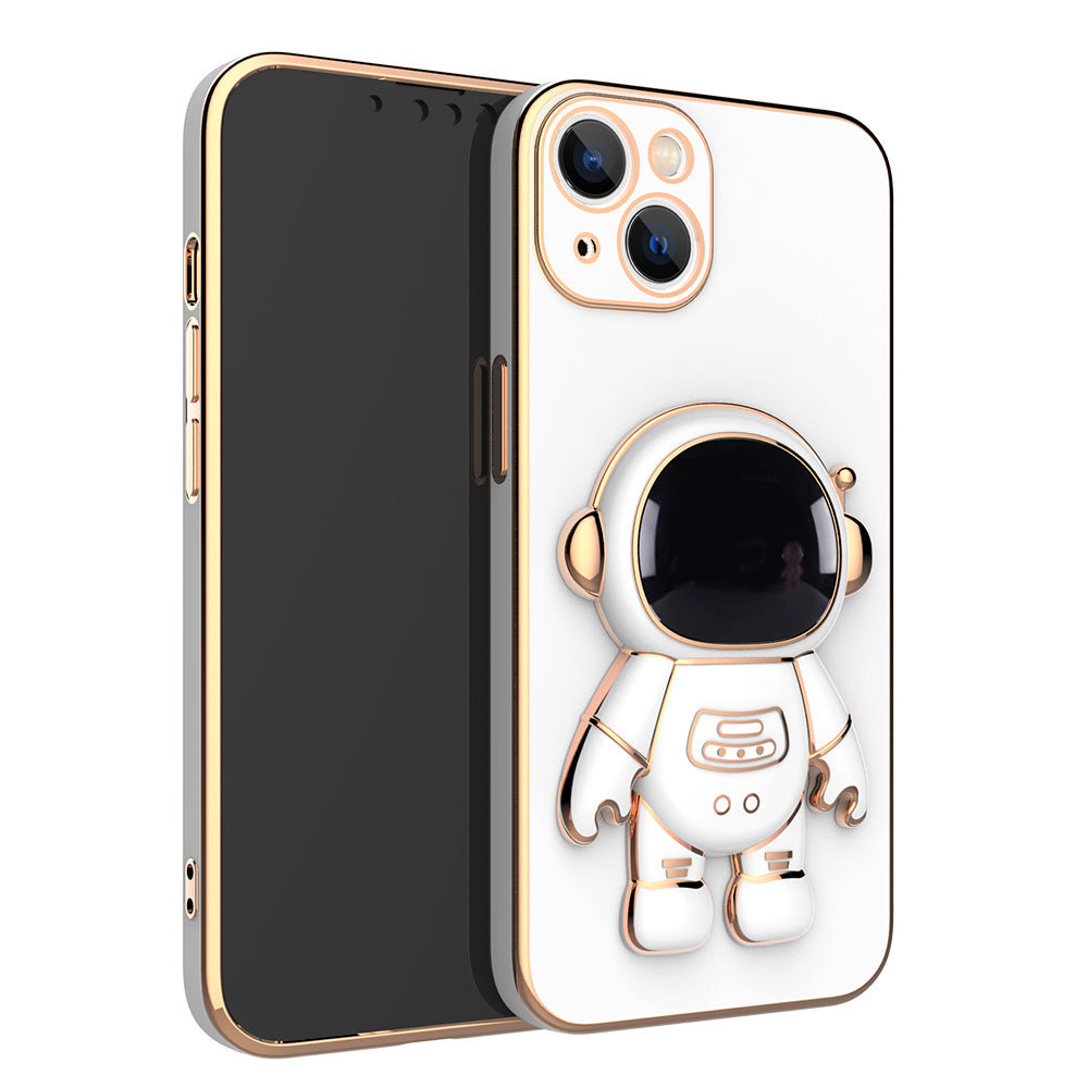 3D Astronaut IPhone Case Anti-Drop Electroplating Bracket - Dweky.se