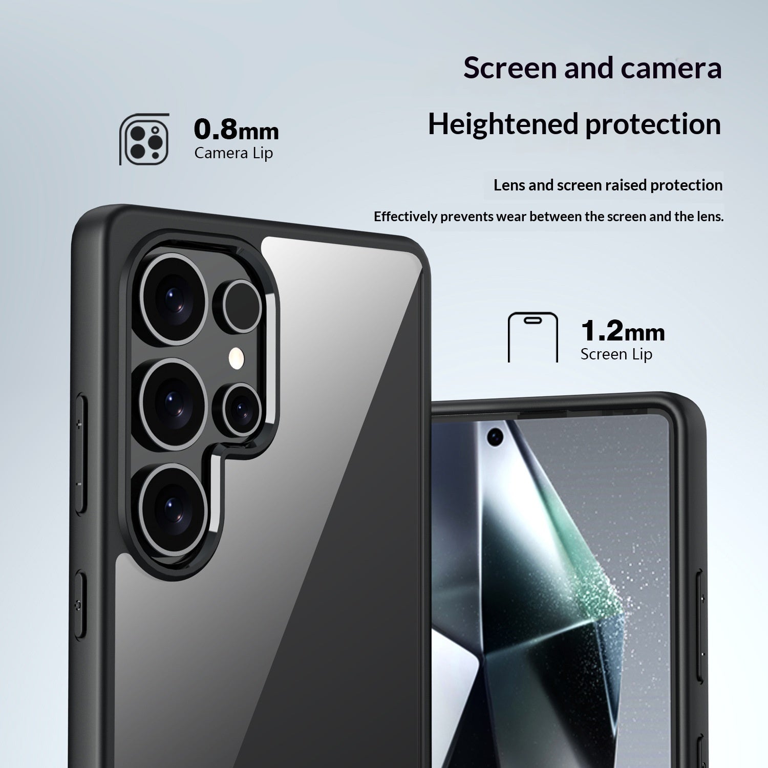 Samsung Slim Hybrid Case - Shockproof TPU & PC Durable Cover