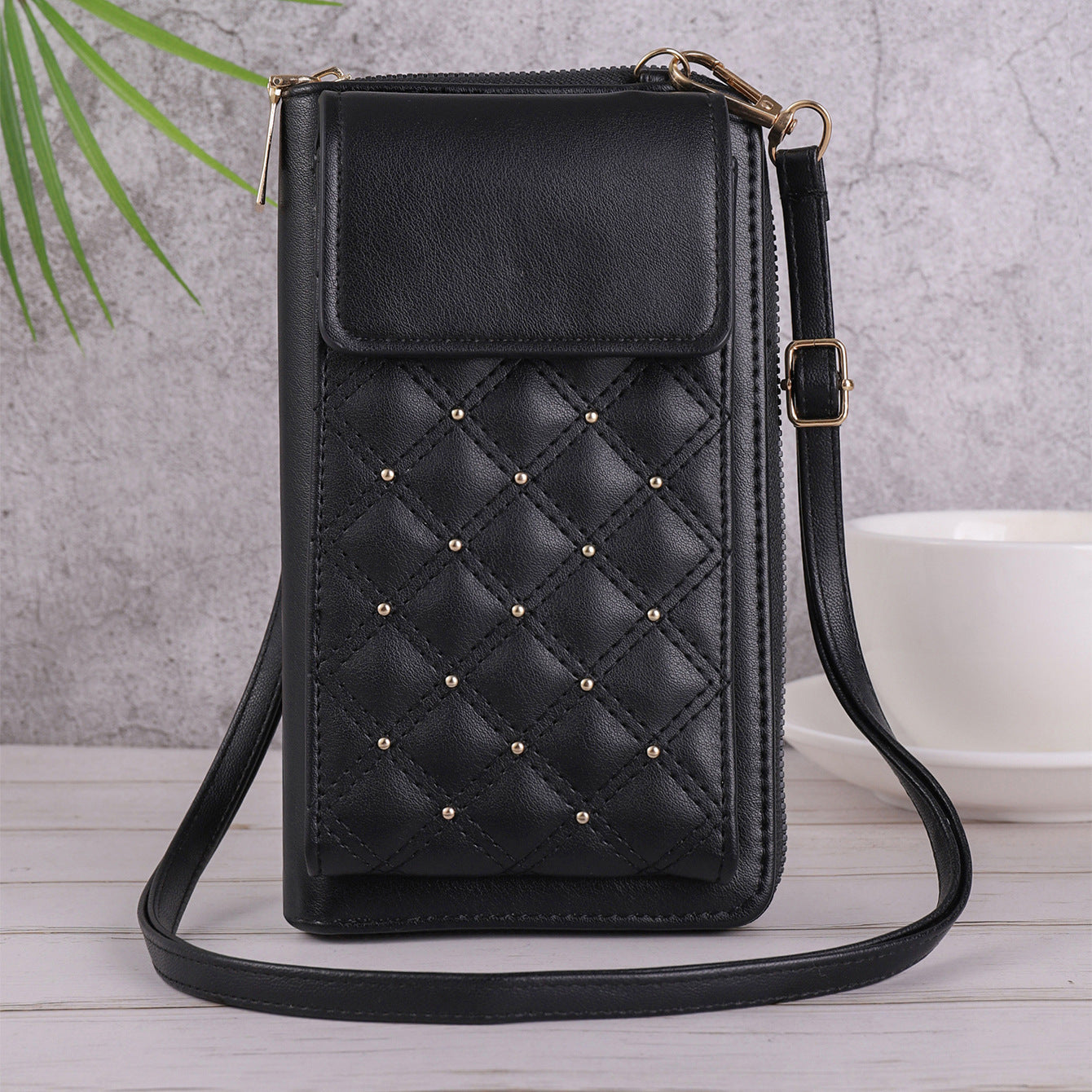 Fashion All-match Mobile Phone Bag Classic Style Rhombus Light Luxury - Dweky.se