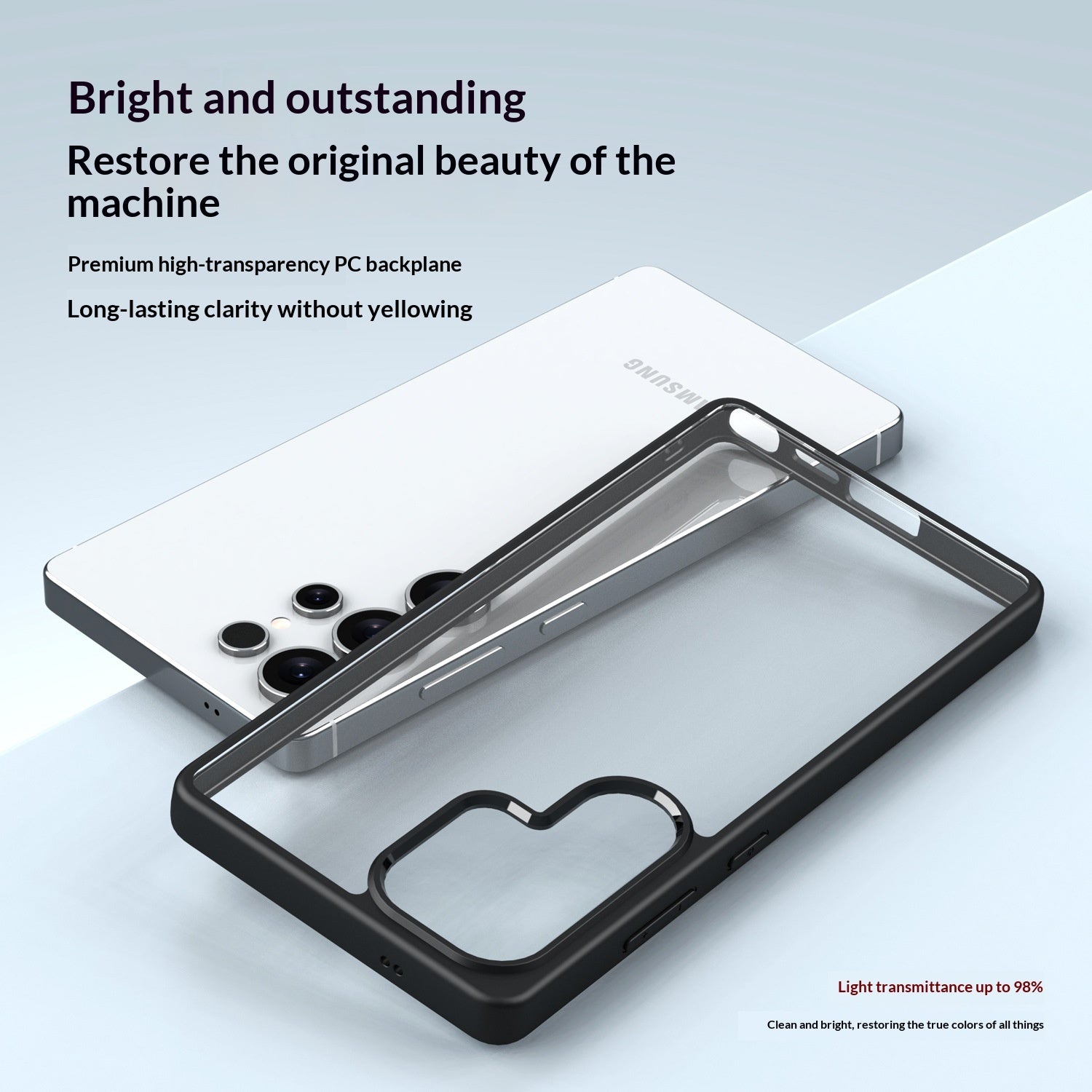 Samsung Slim Hybrid Case - Shockproof TPU & PC Durable Cover