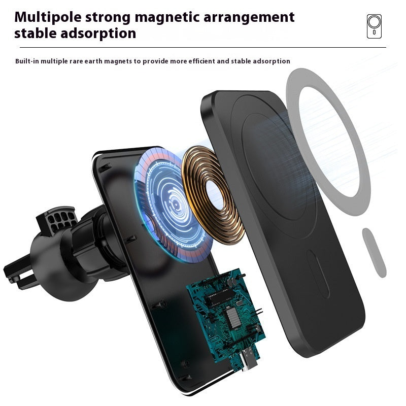 Magnetic Car Wireless Charger Mobile Phone Holder - Dweky.se