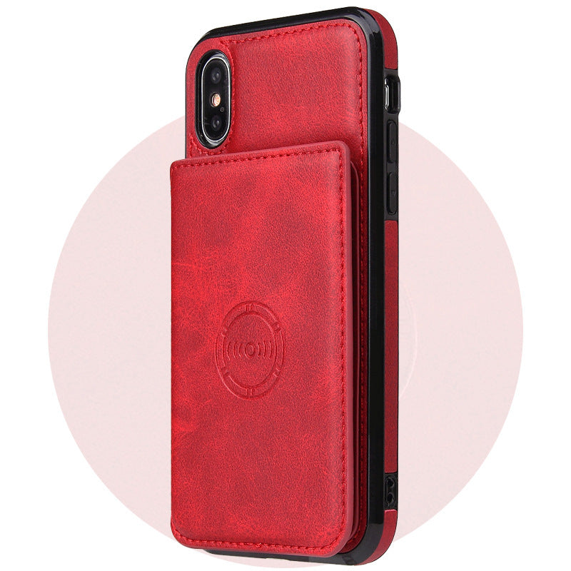 Card wallet leather case phone case for iphone - Dweky.se