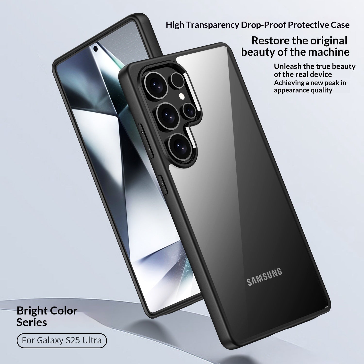 Samsung Slim Hybrid Case - Shockproof TPU & PC Durable Cover