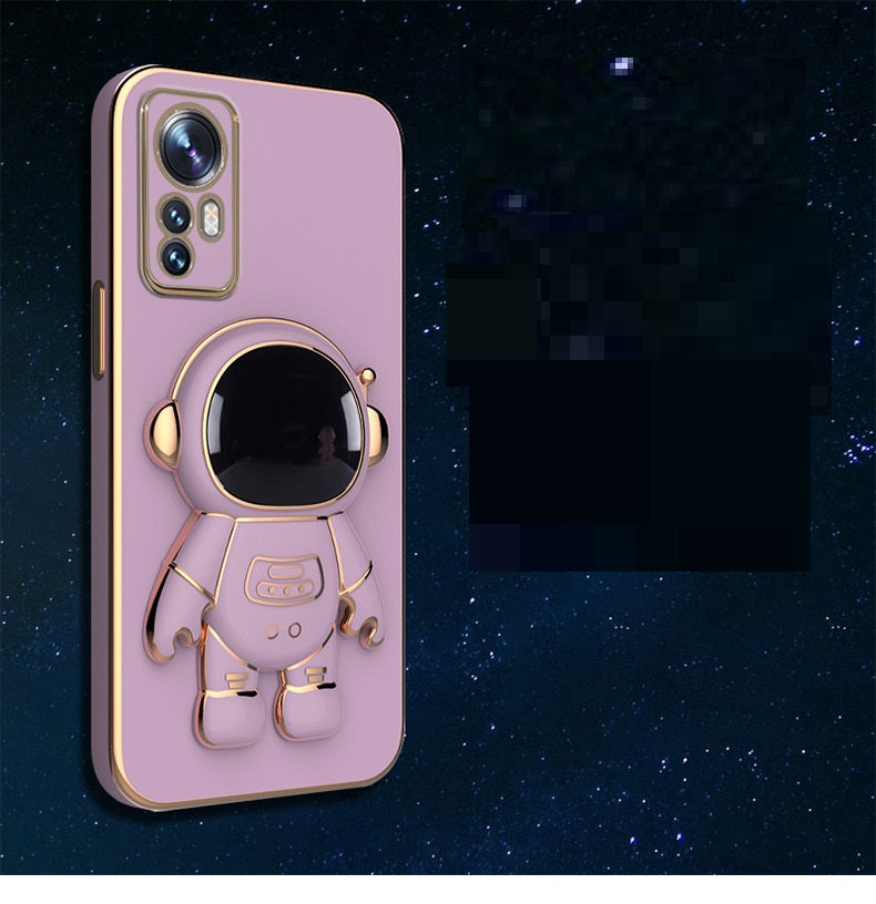 Creative Electroplating Astronaut Bracket Anti-fall Protective Cover Samsung