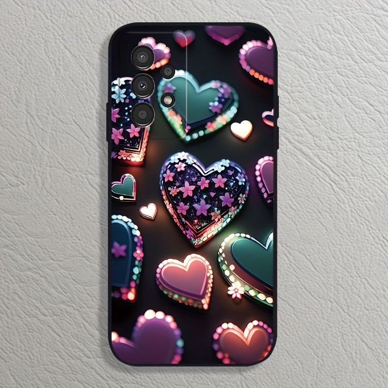 Samsung Frosted Heart Case - Ocean Wave Aesthetic & Matte Soft Cover