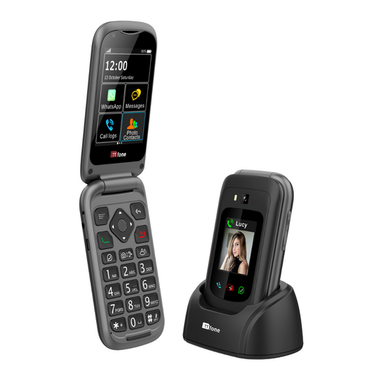 TTfone TT970 4G WhatsApp Flip Senior Big Button Mobile with Giffgaff SIM Network-0