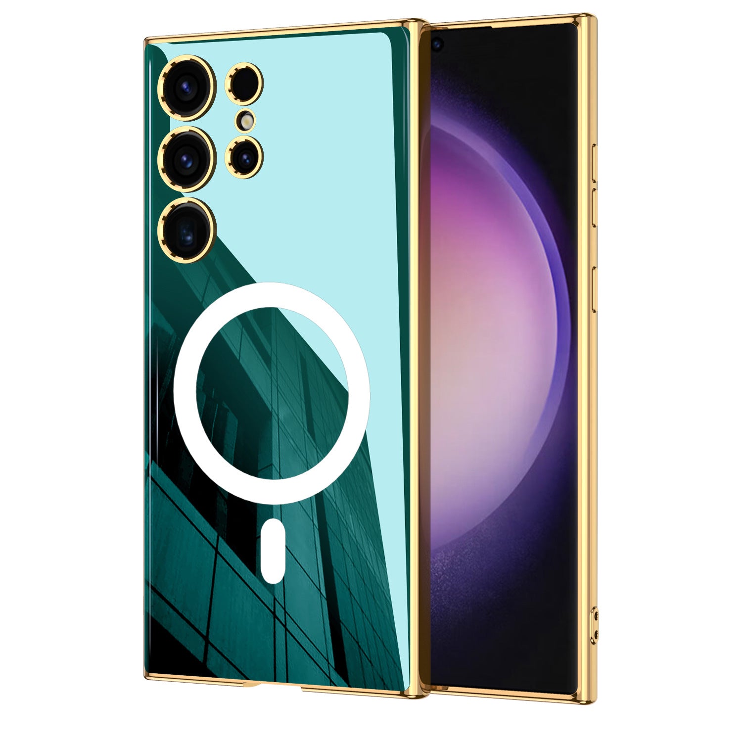 Hybrid Magnetic Wireless Case — S24 Ultra & Plus Angel Eyes