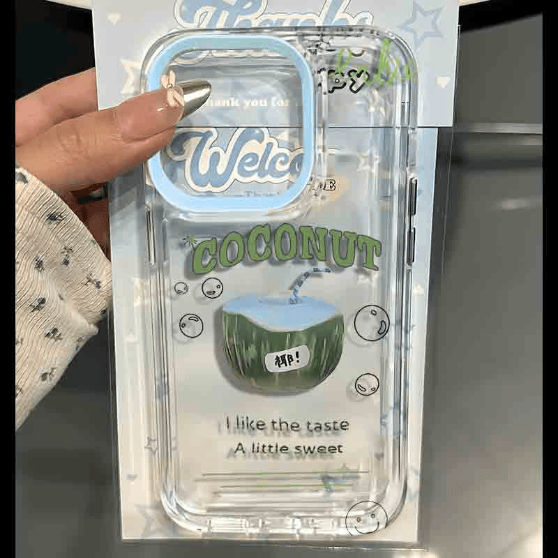 iPhone Premium Högkvalitativt Kreativt Kokosnötsmönstrat Skal