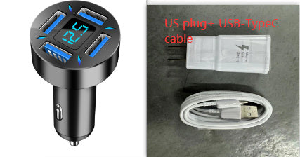 Four-port Car Charger 4USB Car Charger - Dweky.se