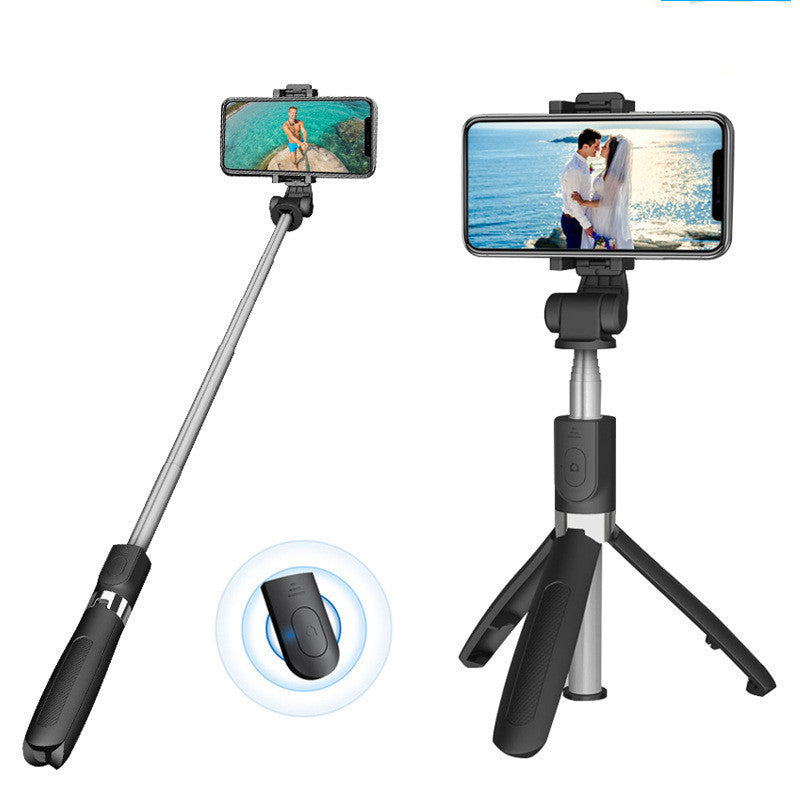 Compatible with Apple, Bluetooth Selfie Stick Mobile Remote Control Tripod - Dweky.se